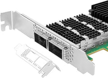 Load image into Gallery viewer, 200GbE Smart NIC Card for Mellanox MCX653106A-HDAT-SP, PCIe 3.0/4.0 x16 200Gb VPI Ethernet NIC with Mellanox ConnectX-6 Dx Chipset,Dual QSFP56 HDR IB Network Card Support RDMA