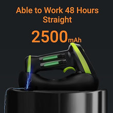 Load image into Gallery viewer, Tera Barcode Scanner Wireless with Screen: Pro Version 1D 2D QR with Setting Keypad Charging Cradle Works with Bluetooth 2.4G Wireless USB Wired Handheld Bar Code Reader HW0009 Green