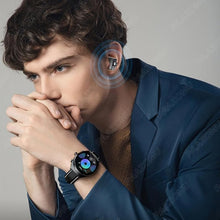 Load image into Gallery viewer, Smart Watch with Wireless Earbuds, Bluetooth Call Watches for Men 1.53" Steel Material Ultra-Thin Body 9D Sound Effects,Fitness Tracker Sports Watch, Compatible iPhone Android (95 Black)