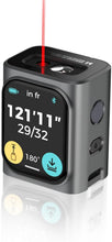 Load image into Gallery viewer, HOZO M-Cube Laser Measuring Tool,164ft/50m,±1/16 inch Accuracy,Rechargeable Modular Laser Measurement Tool for Area,Volume,Pythagorean,Big Number LCD Display | Bluetooth App,Small Laser Tape Measure