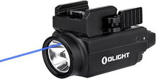 Load image into Gallery viewer, OLIGHT Baldr S Blue Beam 800 Lumens Magnetic USB Rechargeable Tactical Flashlight with White LED Combo, Compact Rail Mount Weaponlight with 1913 or GL Rail, Battery Included (Black)