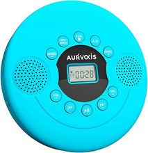 Load image into Gallery viewer, Portable CD Player with Headphones,Bluetooth CD Player for car or for Home,discman Walkman CD Player Rechargeable,Mini cd Player Portable with Dual Stereo Speakers,MP3 USB playable (Blue)