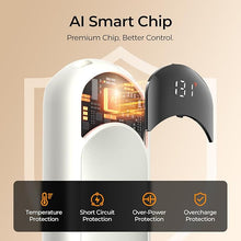 Load image into Gallery viewer, Hand Warmers Rechargeable - 2 Pack Portable Hot Hands Hand Warmers Fast Heating, LED Digital Display Electric Hand Warmers, Hand Warmer Gifts for Men Women, Golf, Camping, Hunting Accessorie Ivory