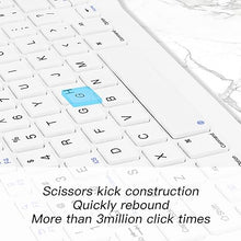 Load image into Gallery viewer, XIWMIX Ultra-Slim Wireless Bluetooth Keyboard -Universal Rechargeable Bluetooth Keyboard Compatible with iPad Pro/iPad Air/iPad 10th/9th/8th/7th/6th/5th/iPad Mini and Other iOS Android Windows Devices
