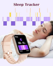 Load image into Gallery viewer, RUIMEN Smart Watches for Women Men (Answer/Make Calls) Compatible with iPhone/Android Phones, 1.85" HD Screen Fitness Tracker Heart Rate Monitor 100+ Sports Tracker Watch Waterproof (Pink)