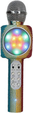 Load image into Gallery viewer, Sing-Along Bling Bluetooth Karaoke Microphone and Bluetooth Stereo Speaker All-in-One (Rainbow Bling)