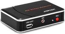 Load image into Gallery viewer, 1080P HDMI Video Capture Card HD Game Recorder Compatible with Xbox One/360/ PS4/ Wii U/Nintendo Switch and Support Mic in for Commentary - No PC Required