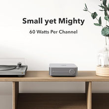 Load image into Gallery viewer, WiiM Amp: Multiroom Streaming Amplifier | Compatible with AirPlay, Google Cast, Alexa | HDMI, Voice Control | Stream from Spotify, Amazon Music, Tidal & More | Space Gray