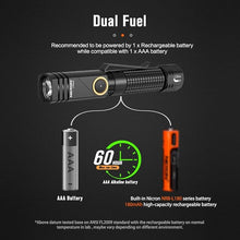 Load image into Gallery viewer, NICRON EDC Flashlight Rechargeable, 90 Degree Flashlight with Magnet 400 High Lumens L74 Mini Flashlight Compatiable with AAA Battery Pocket Penlight for Night Working, Camping, Outdoor, Emergency