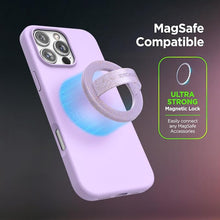 Load image into Gallery viewer, ENCASED Silicone Case for iPhone 16 PRO with Removable Magnetic Phone Grip Holder (Compatible with MagSafe) - Light Purple