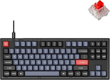 Load image into Gallery viewer, Keychron V3 Wired Custom Mechanical Keyboard, TKL Tenkeyless QMK/VIA Programmable Macro with Hot-swappable Keychron K Pro Red Switch Compatible with Mac Windows Linux (Frosted Black-Translucent)