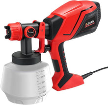 Load image into Gallery viewer, Paint Sprayer 1000W HVLP Electric Spray Paint Gun with 6 Copper Nozzles and 3 Spray Patterns 1200ML High Capacity Container for Furniture, Fences, Walls, Garage Doors (Red)