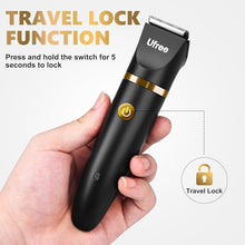 Load image into Gallery viewer, Ufree Body Hair Trimmer for Men, Manscape Ball Pubic Hair Trimmer, 3 in 1 Men Grooming Kit for Groin, Waterproof Body Electric Shaver Razor, Replaceable Ceramic Blade, Gifts for Men, Black