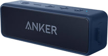 Load image into Gallery viewer, Anker Soundcore 2, 12W Dual-Driver, Portable Bluetooth Speakers for Daily Use, and Wireless , Extended Battery Life, 24-Hour Playtime, IPX7 Water Resistant, Built in Mic, 66 ft Bluetooth Range- Blue
