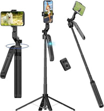 Load image into Gallery viewer, Face Tracking Tripod, Auto Tracking Tripod 360°Rotation, Extendable Smart Tracking Phone Holder, Smart Face Body Auto Tracking Selfie Stick Tripod, Selfie Stick Tripod for Android/iOS Phone