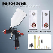 Load image into Gallery viewer, AEROPRO TOOLS R500 LVLP Air Spray Gun with 1.3/1.5/1.7mm Nozzles & Air Regulator, A610 Paint Guns Automotive, Car Paint Gun Sprayer, Paint Gun for House Painting, Car, Furniture, Varnish and Top Coat