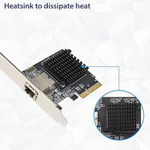 Load image into Gallery viewer, 1 Port 10 Gigabit Ethernet Network Card - PCIe x4 10Gb 10GBASE-T NIC AQTION AQC107-10Gbps Ethernet PCI-Express x4 Adapter SD-PEX24055