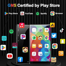 Load image into Gallery viewer, MP3 Player with Bluetooth and WiFi, 3GB RAM 32GB ROM Up to 512 GB, 4" Touch Screen, Parental Control, GMS, Android MP4 Player Compatible with Spotify, Audible, Music, FM, E-Book, Educational, Games