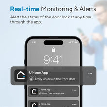 Load image into Gallery viewer, ULTRALOQ U-Bolt Pro Smart Lock with WiFi Bridge, 7-in-1 Fingerprint Keyless Entry Door Lock with App Remote Control, Backlit Keypad, Auto Unlock, Voice Control with Alexa and Google, IP65 Waterproof
