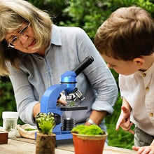 Load image into Gallery viewer, Microscope for Kids Beginners Children Student, 40X- 1000X Compound Microscopes with 52 pcs Educational Kits