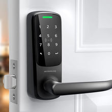 Load image into Gallery viewer, ULTRALOQ Latch 5 Built-in WiFi Smart Lock with NFC, 5-in-1 Keyless Entry Door Lock with Touch Digital Keypad, Smart Handle Lock, App Control, Black