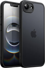 Load image into Gallery viewer, JETech Matte Case for iPhone 16e 6.1-Inch 2025, Shockproof Military Grade Drop Protection, Frosted Translucent Back Phone Cover, Anti-Fingerprint (Black)