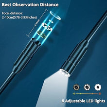 Load image into Gallery viewer, Industrial Endoscope Borescope Camera with Light, 4.3'' LCD Screen HD Digital Snake Camera Handheld Waterproof Sewer Inspection Camera with 8 LED Lights, 16.5FT Semi-Rigid Cable