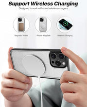 Load image into Gallery viewer, OCASE for iPhone 16 Pro Case Detachable Wallet Case with Card Holder, 2 in 1 Pu Leather Flip Folio with RFID Blocking Stand Wrist Strap Shockproof Phone Cover 6.3 Inch 2024, Silvery