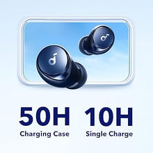 Load image into Gallery viewer, soundcore by Anker Space A40 Auto-Adjustable Active Noise Cancelling Wireless Earbuds, Reduce Noise by Up to 98%, 50H Playtime, Hi-Res Sound, Comfortable Fit, App Customization, Wireless Charge (Blue)