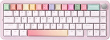 Load image into Gallery viewer, YUNZII B68 Wireless Mechanical Keyboard,Tri-Mode BT5.0/2.4GHz/USB-C Hot Swappable Gasket Creamy Keyboard, RGB Backlit NKRO, Cute Keyboard for Win/Mac (Pink, Milk V2 Switch)