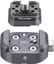 Load image into Gallery viewer, ULANZI F22 Quick Release Plate, Camera Mount Thread Adapter Seat Quick Setup Kit with 1/4" Screw to F22 QR System for Canon/Sony/Nikon Cameras/DJI/Moza Stablizers Switch Between Tripod/Monopod/Slider
