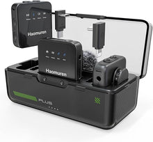 Load image into Gallery viewer, Wireless Lavalier Microphone 2 Pack,Wireless Microphone,Compatible with iPhone,Android,Camera,iPad,Tablet,PC,Noise Cancel,Echo,656ft Transmission,36H Battery for Video Recording,Stream,Vlogs