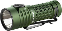 Load image into Gallery viewer, OLIGHT Baton Turbo EDC Rechargeable Handheld Flashlight, 1000 Lumens Compact LED and 510 Meters Long Throw Powerful Light, with Two-Way Clip and Landyard for Camping, Hiking and Home Use (OD Green)