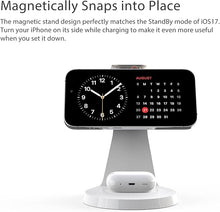 Load image into Gallery viewer, 3 in 1 Charging Station for Apple Devices,Mag-Safe Charger Stand Fast Charging,Wireless Charger for iPhone 16/15/14/13/12 Series,& AirPods,& iWatch(30W USB-C Charger Included)