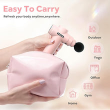Load image into Gallery viewer, AERLANG Mini Massage Gun-Pink?Muscle Deep Tissue Massager Gun, Handheld Percussion Massager, Portable Quiet Massage Gun with Carry Case for Home Office Gym Christmas Gifts for Women Men Gifts for Dad