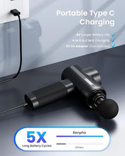 Load image into Gallery viewer, RENPHO Active Massage Gun Deep Tissue, Percussion Handheld Muscle Massager Gun for Body Neck Pain Relief, FSA HSA Eligible Electric Mini Back Massager for Athletes Men Women