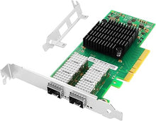 Load image into Gallery viewer, 25GbE NIC Card for Mellanox MCX4121A-ACAT, PCIe 3.0 x8 25Gb Ethernet NIC with Mellanox ConnectX-4 Lx Chipset, Dual SFP28 Network Card Support RDMA