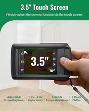 Load image into Gallery viewer, HP96 Thermal Imaging Camera, Super Resolution 240 x 240 Thermal Camera with Visual Camera, 96 x 96 IR Resolution, 3.5" Touch Screen, 25 Hz, Video and Audio Recording, 50° FOV, -4°F to 662°F