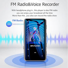 Load image into Gallery viewer, 96GB Mp3 Player with Bluetooth 5.0 - Aiworth Portable Digital Lossless Music MP3 MP4 Player for Kids with FM Radio HD Speaker for Sports Running Super Light Metal Shell Touch Buttons