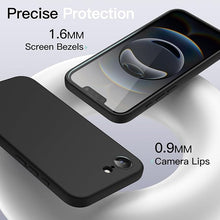 Load image into Gallery viewer, JETech Liquid Silicone Case for iPhone 16e 6.1-Inch 2025, Silky Soft Touch Full-Body Protective Phone Case, Anti-Scratch Shockproof Cover with Microfiber Lining (Black)