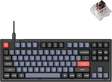 Load image into Gallery viewer, Keychron V3 Wired Custom Mechanical Keyboard, TKL Tenkeyless QMK/VIA Programmable Macro with Hot-swappable Keychron K Pro Brown Switch Compatible with Mac Windows Linux (Frosted Black-Translucent)