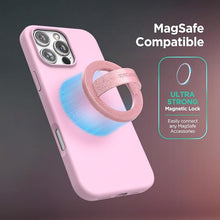Load image into Gallery viewer, ENCASED Silicone Case Compatible with iPhone 16 Pro with Removable Magnetic Phone Grip Holder (Compatible with MagSafe) - Pink