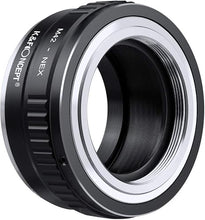 Load image into Gallery viewer, K&F Concept Lens Mount Adapter Compatible with M42 Lens to NEX E-Mount Camera Compatible with Sony Alpha NEX-7 NEX-6 NEX-5N NEX-5 NEX-C3 NEX-3