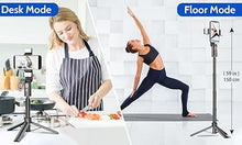 Load image into Gallery viewer, Extendable Auto Face Tracking Tripod with Light, 360 Rotating Tripod, Both Auto or Manual Moving Control, Smart Cameraman Shooting for Video, Vlog, Live Stream