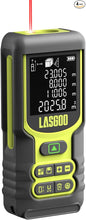 Load image into Gallery viewer, Laser Measure, LASGOO 60m/197ft Laser Measurement Tool, Laser Distance Meter with Ft/in/M Multiple Units, LCD Backlit Display, Pythagorean Mode, Area and Volume, Battery Included