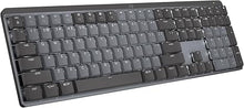 Load image into Gallery viewer, Logitech MX Mechanical Wireless Illuminated Performance Keyboard, Tactile Quiet Switches, Bluetooth, USB-C, macOS, Windows, Linux, iOS, Android, Graphite - With Free Adobe Creative Cloud Subscription