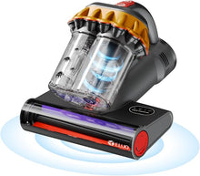 Load image into Gallery viewer, E.LUO Bed Vacuum Cleaner with UV-C Light & High Heating Tech, Over 10Kpa Suction 400W Powerful Double-Cup Handheld Vacuums for Dust & Pet Hair with HEPA