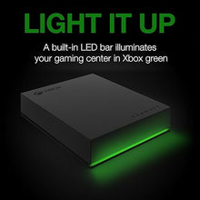 Load image into Gallery viewer, Seagate Game Drive for Xbox 5TB External Hard Drive Portable HDD - USB 3.2 Gen 1, Black with Built-in Green LED bar, Xbox Certified, 3 Year Rescue Services (STKX5000403)