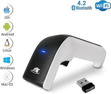 Load image into Gallery viewer, ScanAvenger Wireless Portable 1D&2D Bluetooth Barcode Scanner: Hand Scanner 3-in-1, Cordless, Rechargeable Scan Gun for Inventory - USB Bar Code/QR Reader (1D&2D with No Next Gen Stand)…
