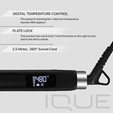 Load image into Gallery viewer, Hair Straightener and Curler 2 in 1 Flat Iron Hair Straightener Hair Styling Tools – Titanium Flat Iron with Ionic Function, Adjustable Temperature – LCD Display Hair Curling Iron (1.25)